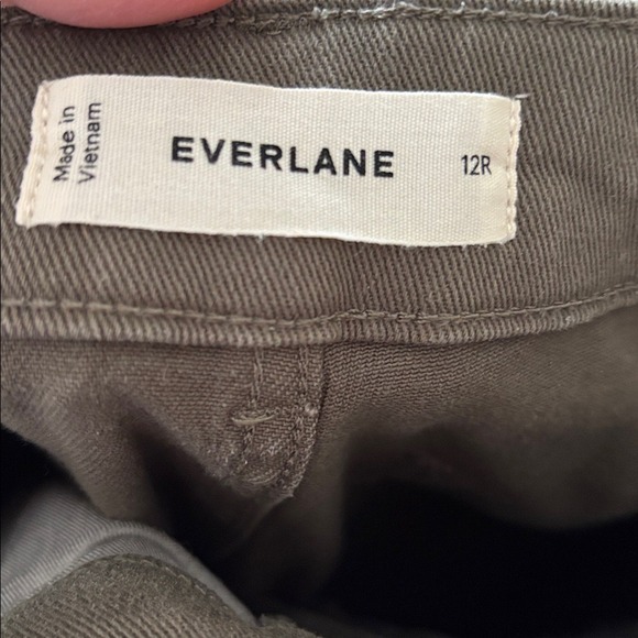 Everlane The Utility Straight-wide Leg Pants green size 12 - Picture 7 of 11